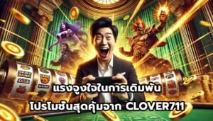 แรงจูงใจในการเดิมพัน โปรโมชั่นสุดคุ้มจาก CLOVER711-12