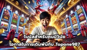 โบนัสสำหรับคนมีวินัย โอกาสในการเดิมพันกับ Topone987-3